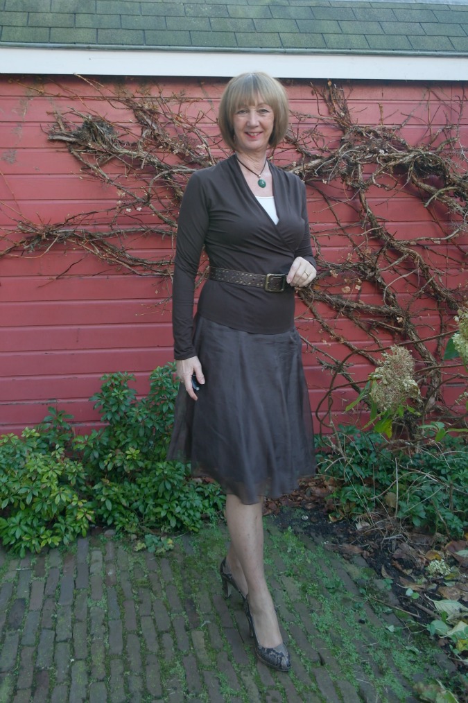 Brown sheer skirt part 2 3