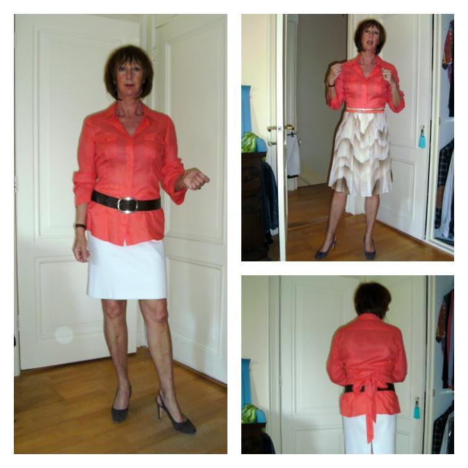 Silk shirt with 2 shirts