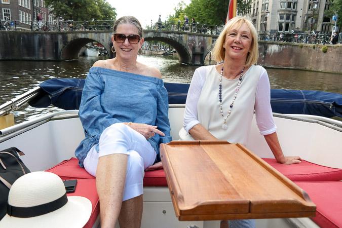 Boat tour through Amsterdam with Anne and Kirk