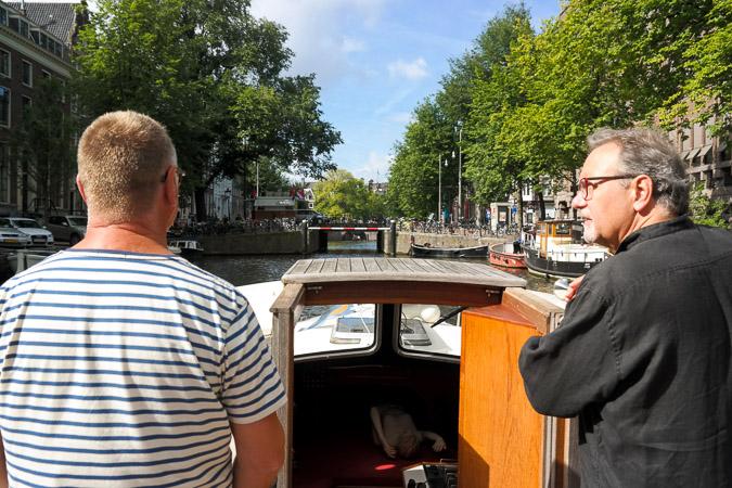 boat tour through Amsterdam