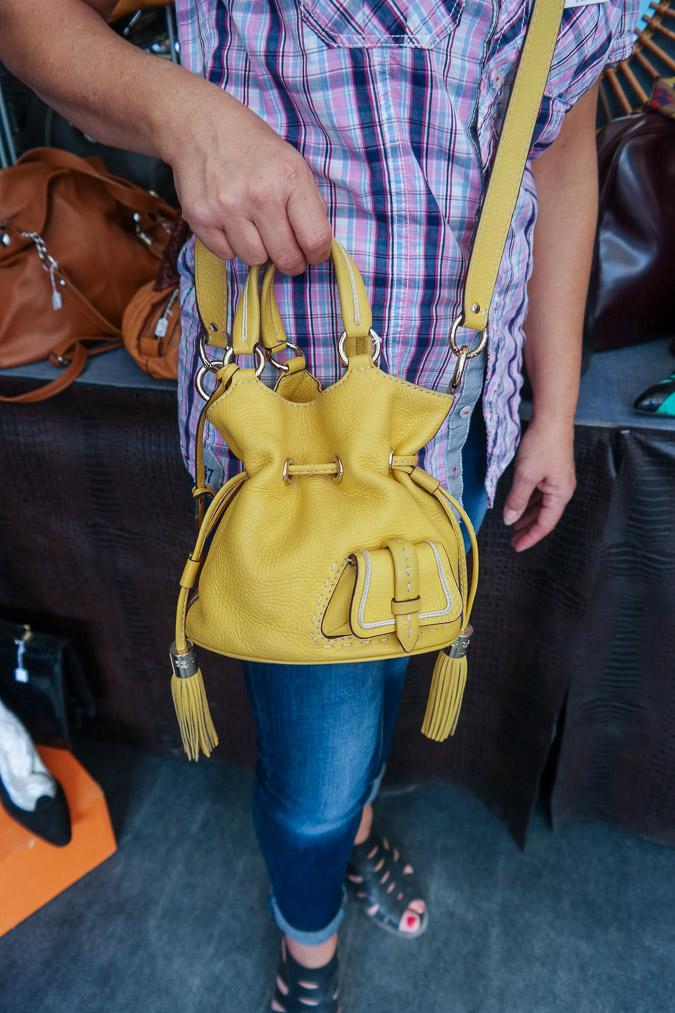 Brocante market Chatou, Lancel bag, Premier flirt drawstring