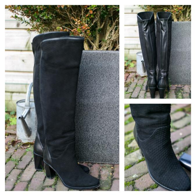 Over the knee boots close-up
