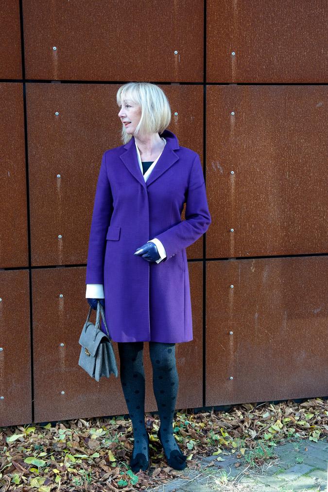 Purple coat by Max Mara