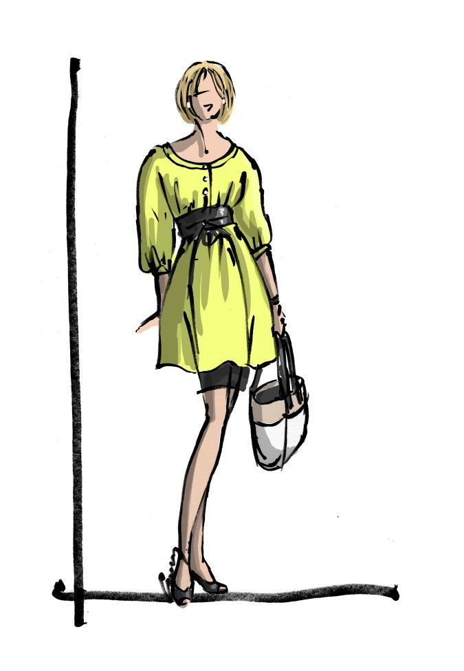Sketch by Anne M Bray, the Spy Girl