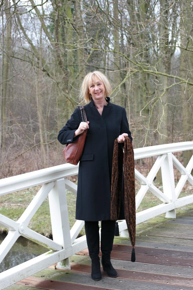 Black Max Mara coat