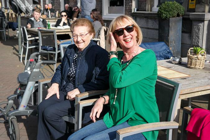 Mum and me in Haarlem