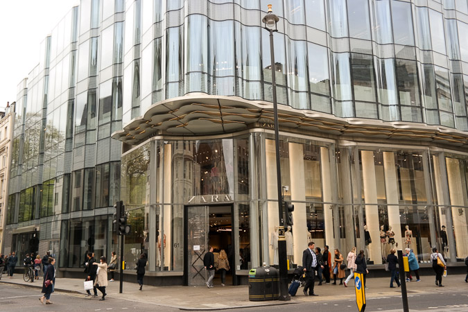 London in April, Oxford Street