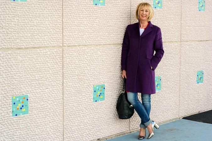 Purple coat Max Mara