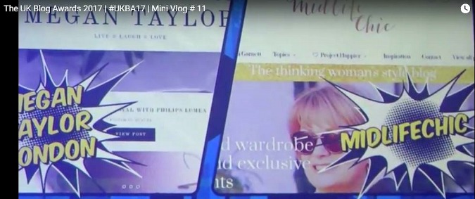 UK Blog Award 2017 Nikki came second