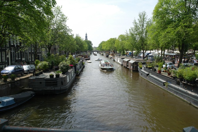 Cruising Amsterdam by boat