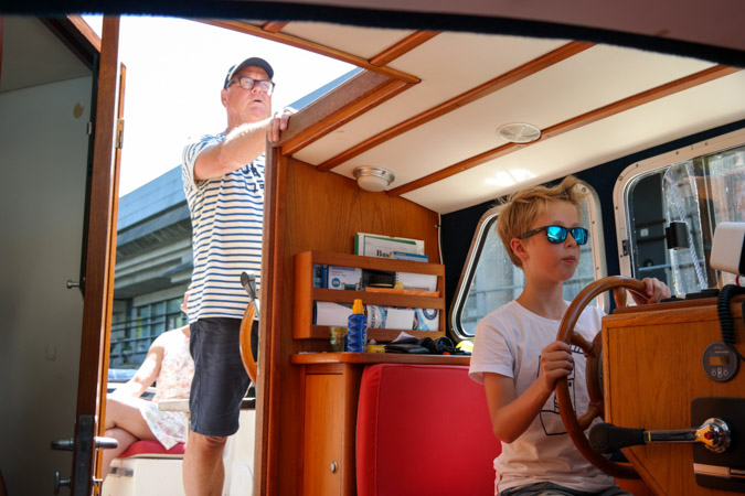 Cruising Amsterdam by boat