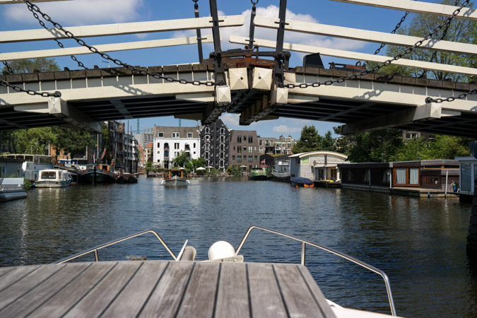 Cruising Amsterdam by boat