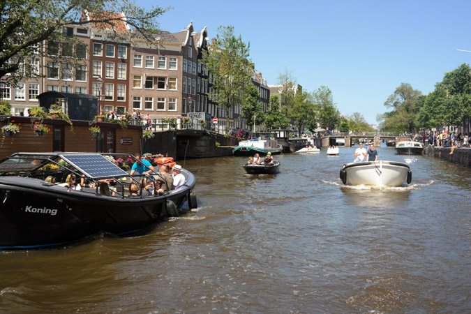 Cruising Amsterdam by boat