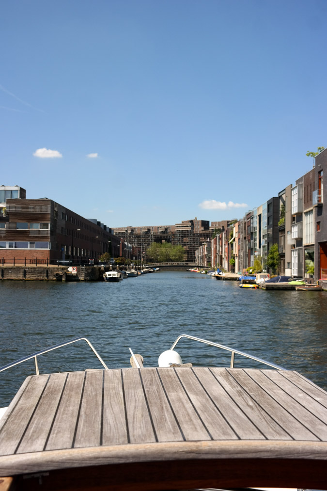 Cruising Amsterdam by boat