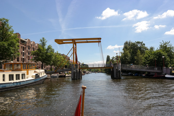 Cruising Amsterdam by boat