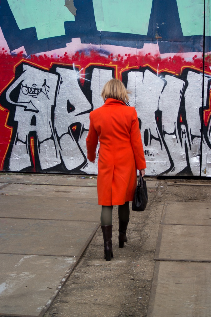 Orange coat