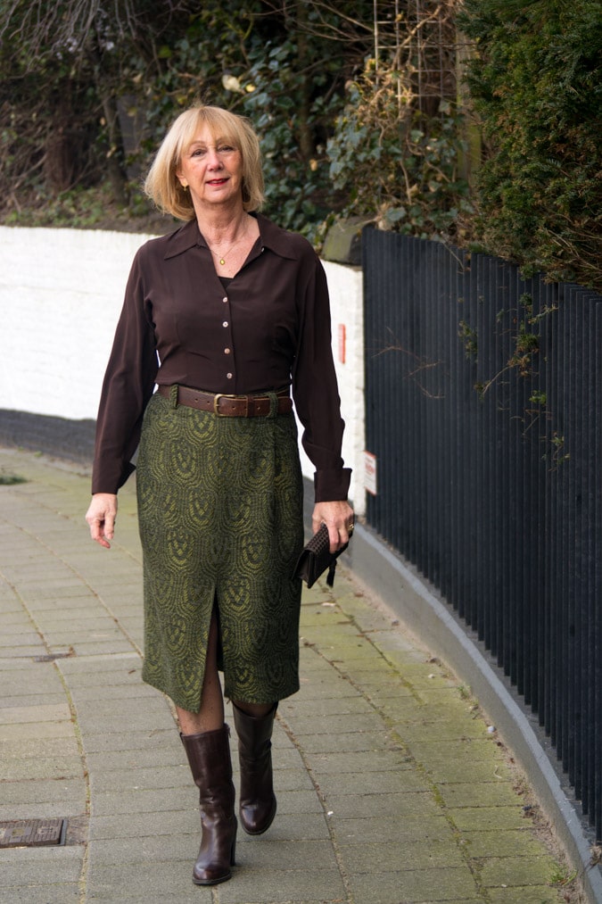 Green midi skirt Essentiel Antwerp