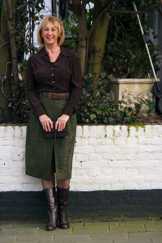 Green midi skirt Essentiel Antwerp