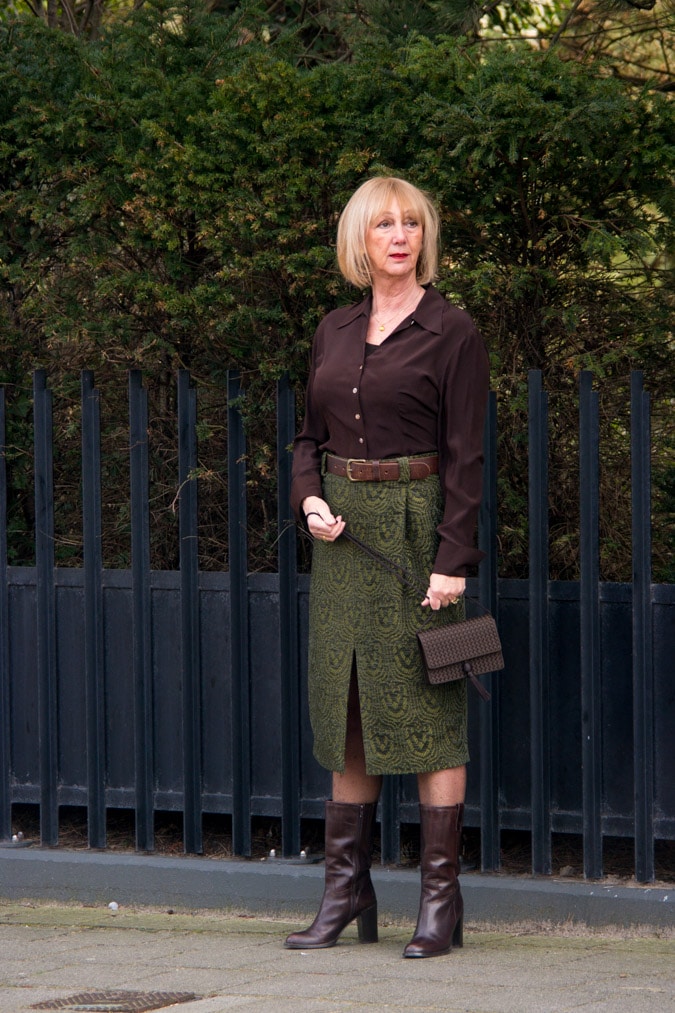 Green midi skirt Essentiel Antwerp