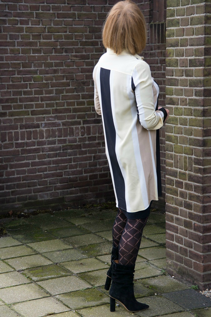 Sportmax dress yellow black and cream