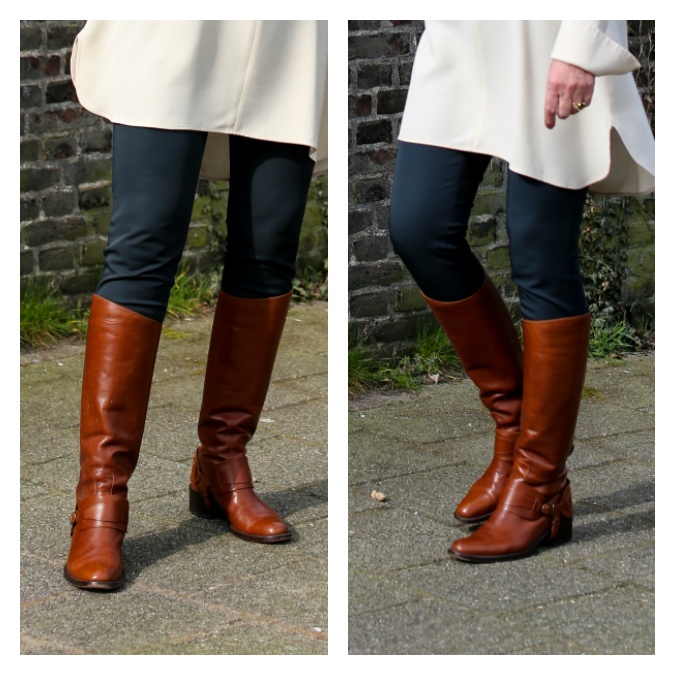 Tan riding boot
