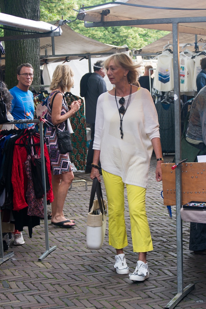 Lemon yellow trousers
