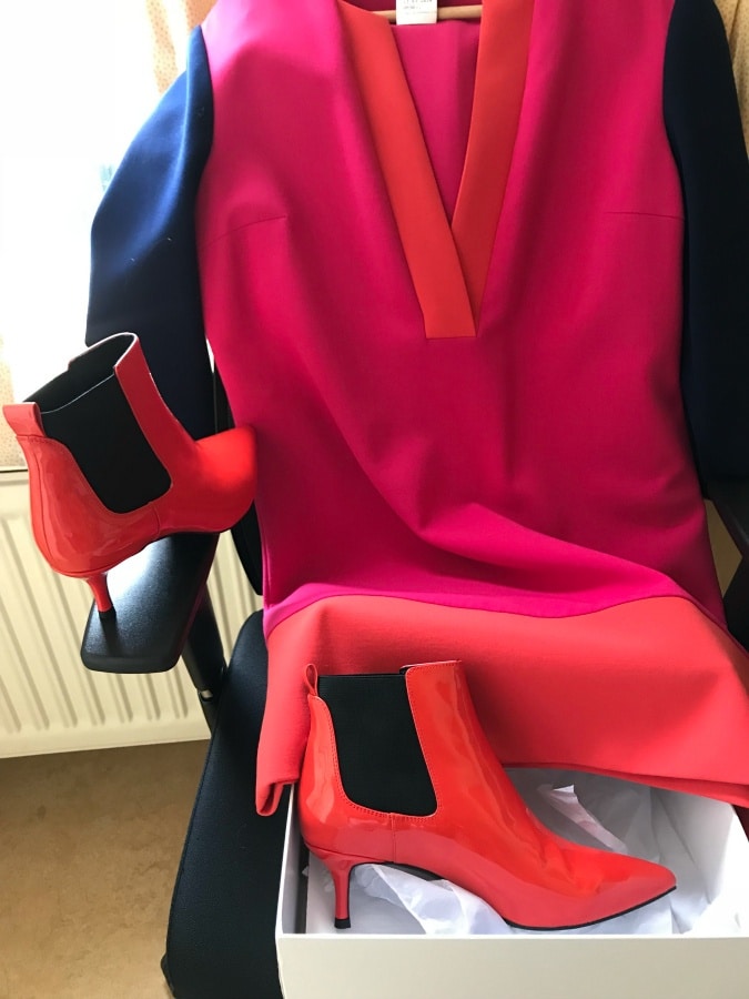 Orange ankle boots Essentiel Antwerp