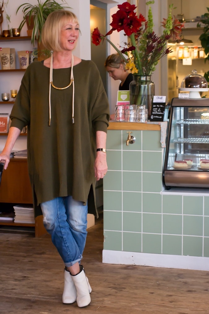 Long green jumper American Vintage