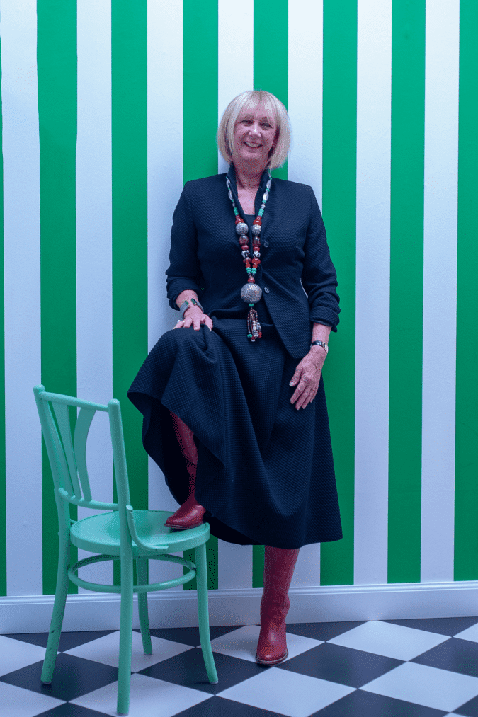 Wide black midi skirt, styled 4 times