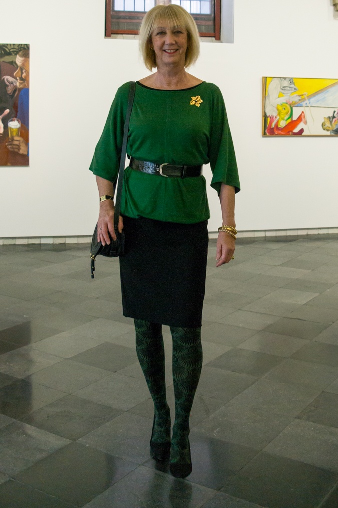 Green fantasy tights