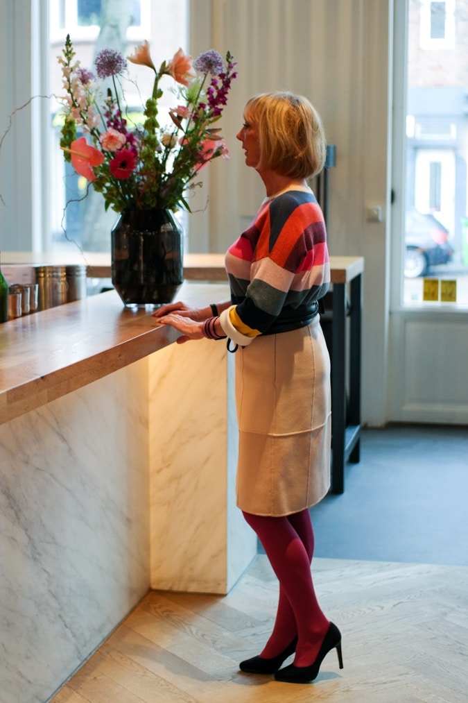 Striped cashmere jumper