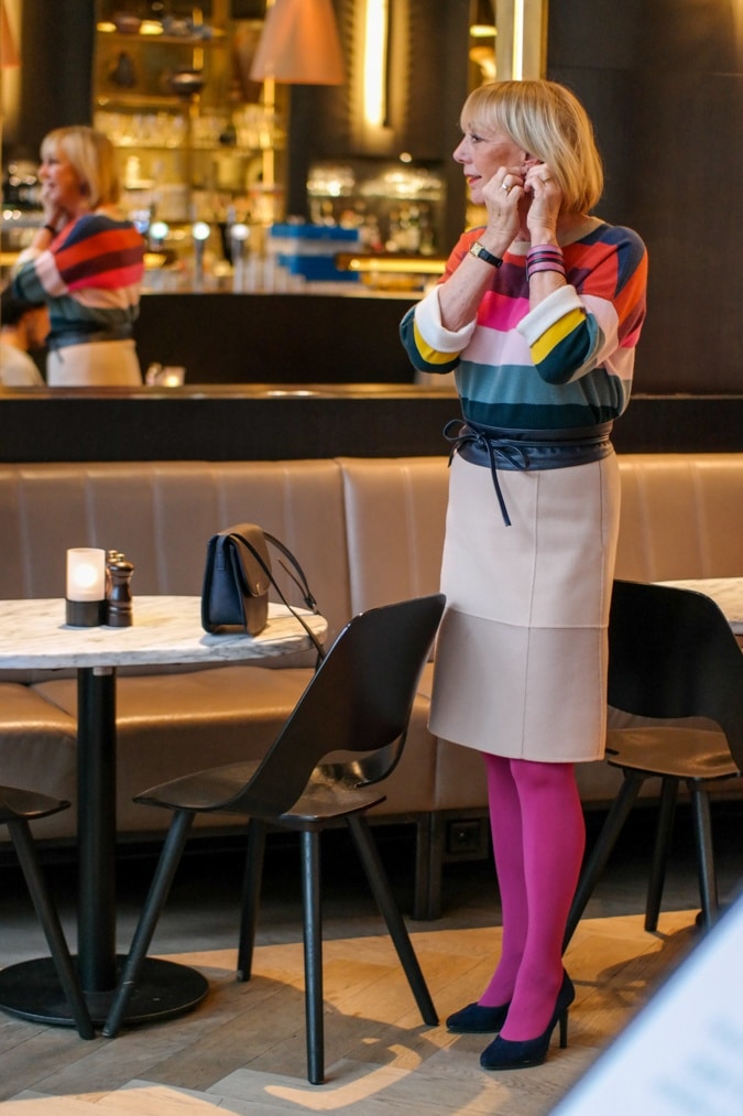 Striped cashmere jumper