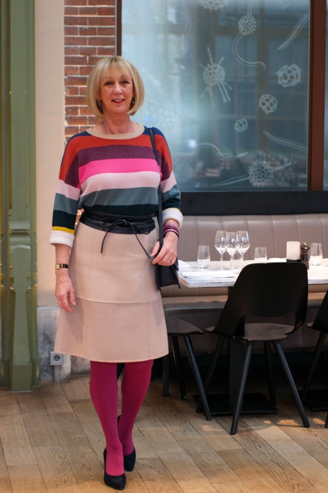 Striped cashmere jumper