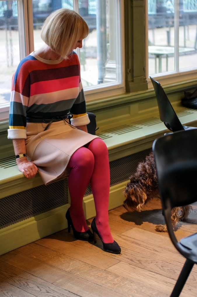 Striped cashmere jumper