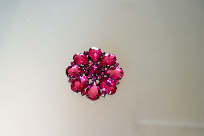 fuchsia brooch