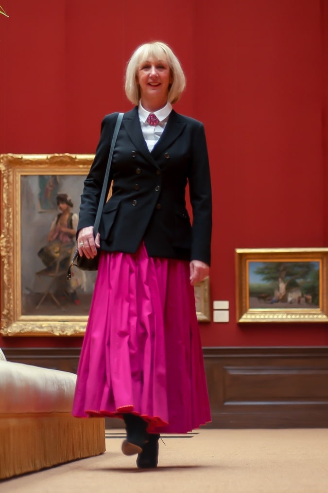 full fuchsia maxi skirt