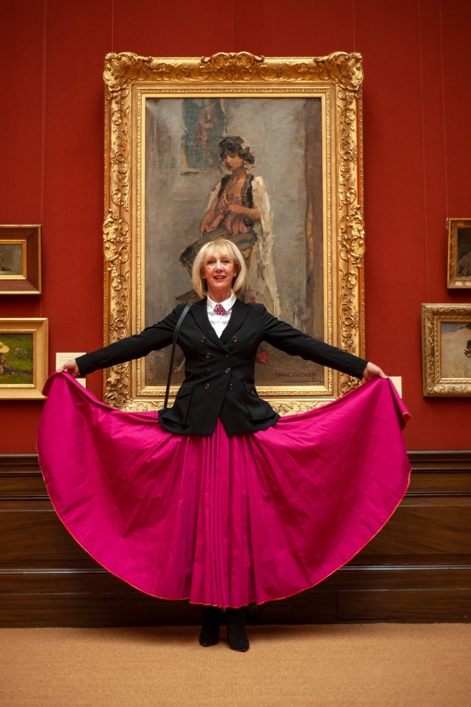 full fuchsia maxi skirt