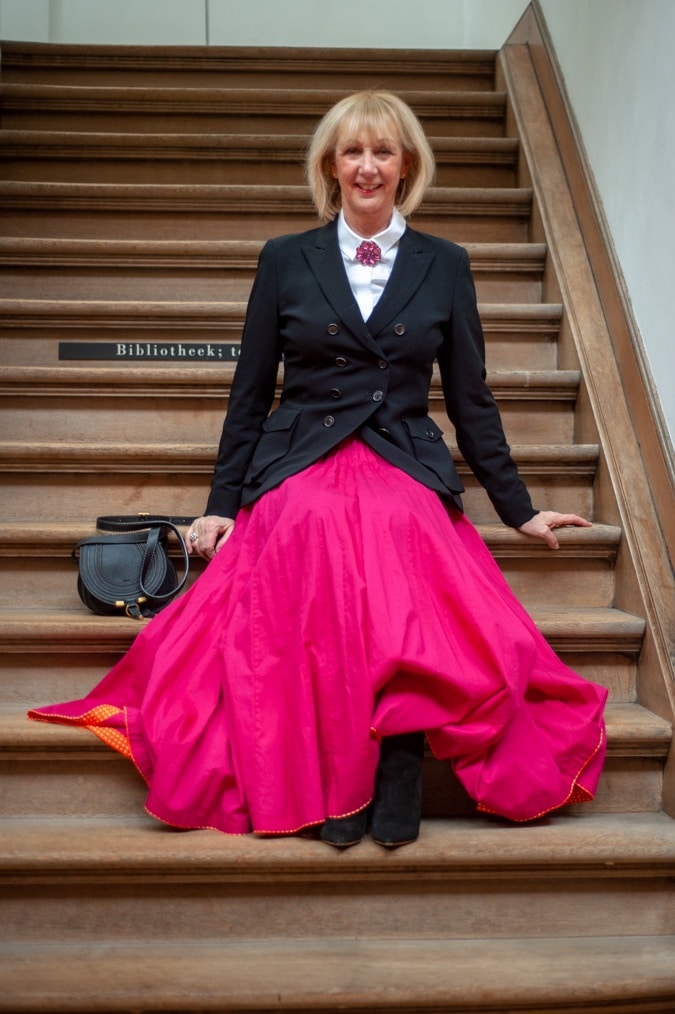 full fuchsia maxi skirt