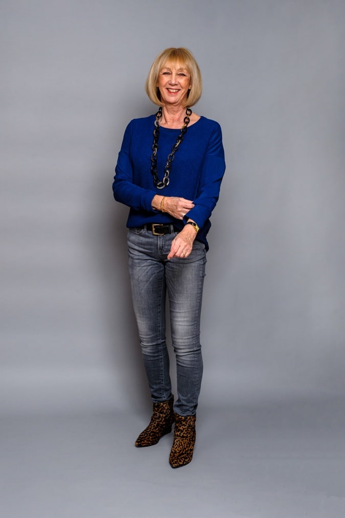 Skinny jeans and leopard ankle boots