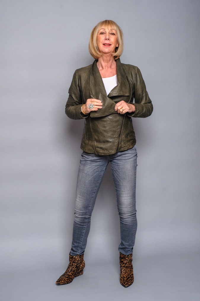 Skinny jeans and leopard ankle boots