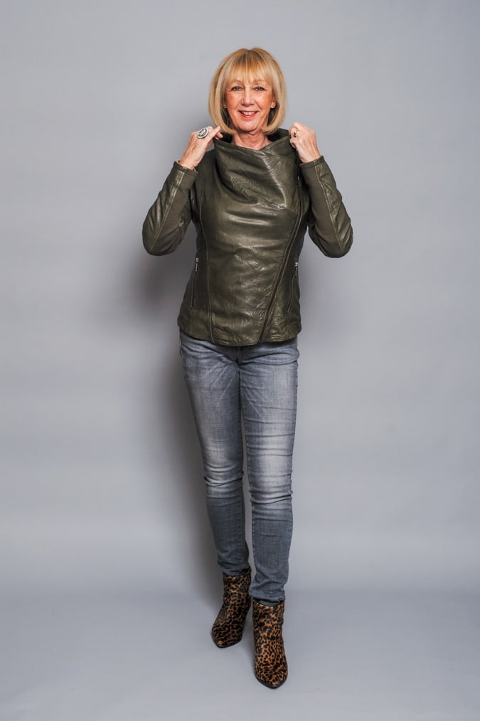 Skinny jeans and leopard ankle boots