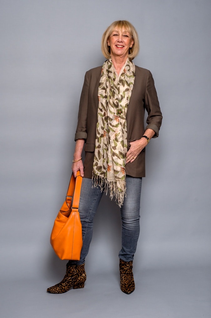 Skinny jeans and leopard ankle boots