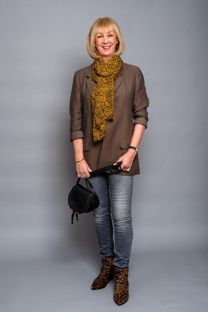 Skinny jeans and leopard ankle boots