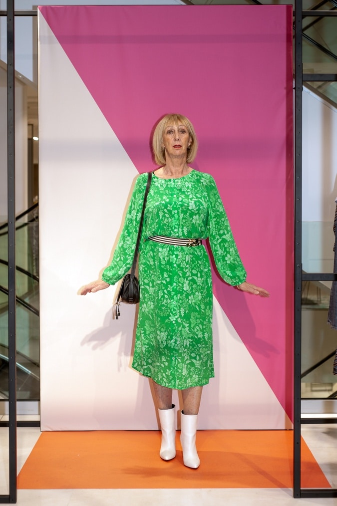Green maxi summer dress