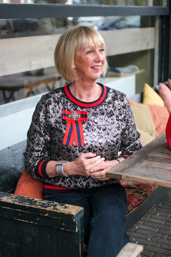 Sequined jumper
