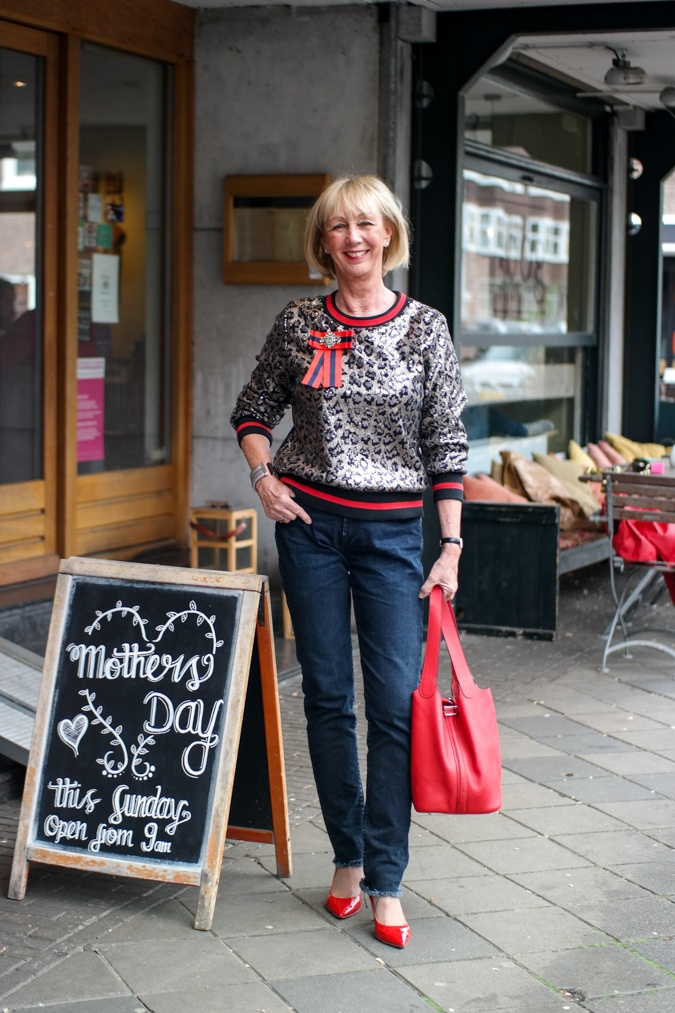 Sequined jumper
