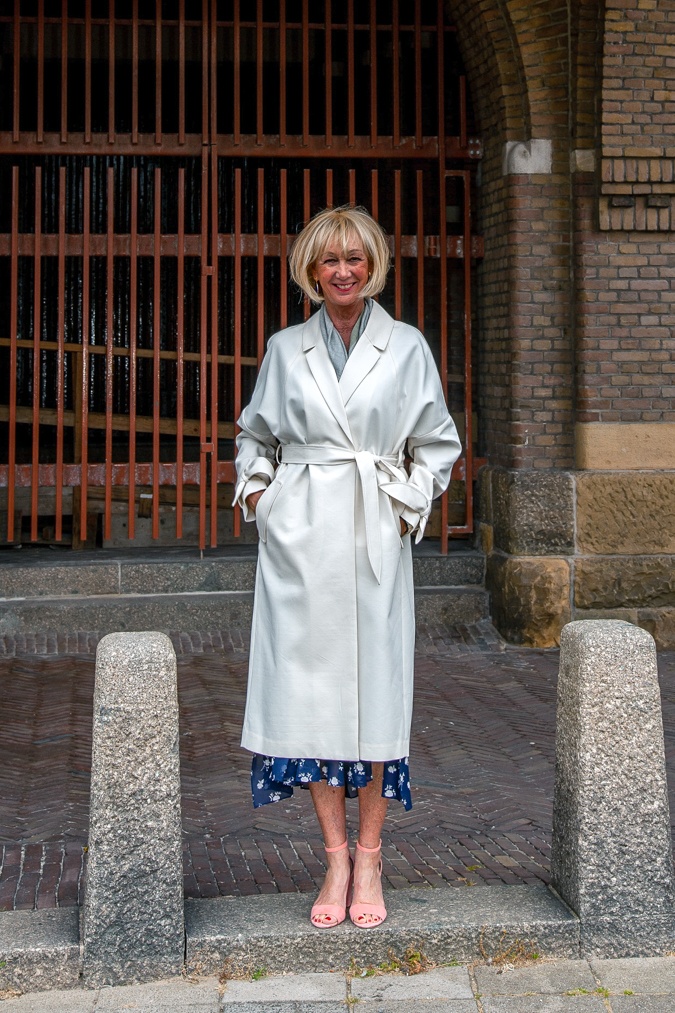 off-white trench coat by Les Coyotes de Paris