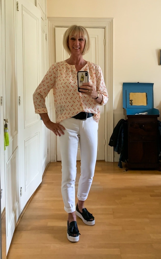 Me with anchor blouse