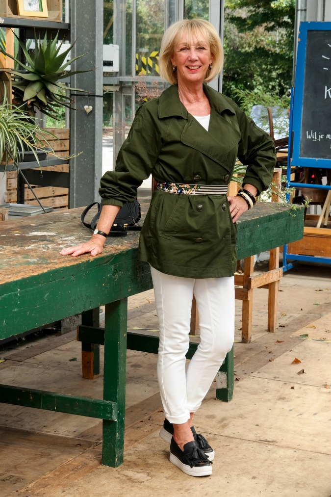 Green jacket by Cabi