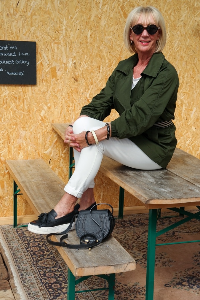Green jacket by Cabi